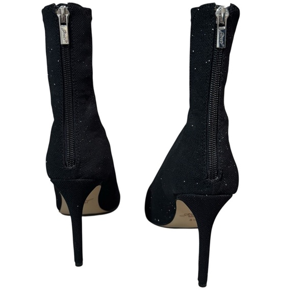 JEWEL BADGLEY MISHKA - BLACK WITH SHIMMER -  SOCK STYLE  BOOTIES - SIZE 8.5 - S2 - Picture 3 of 8